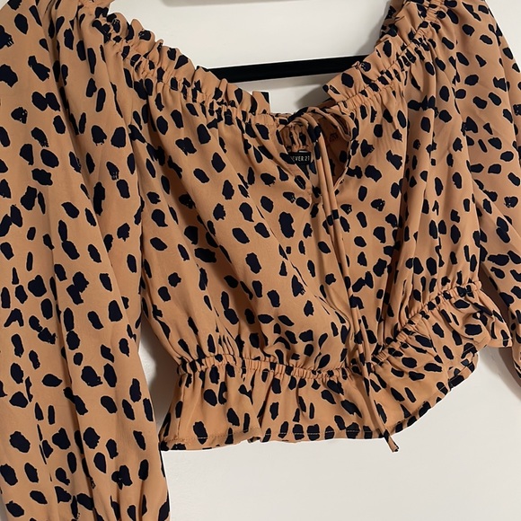 Forever 21 Tops - *SOLD* Forever 21 Animal Print Crop Top